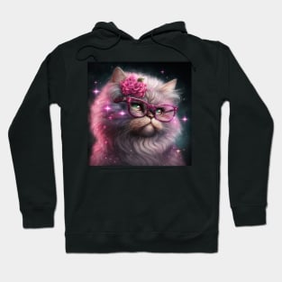 Rosy Persian Cat Hoodie